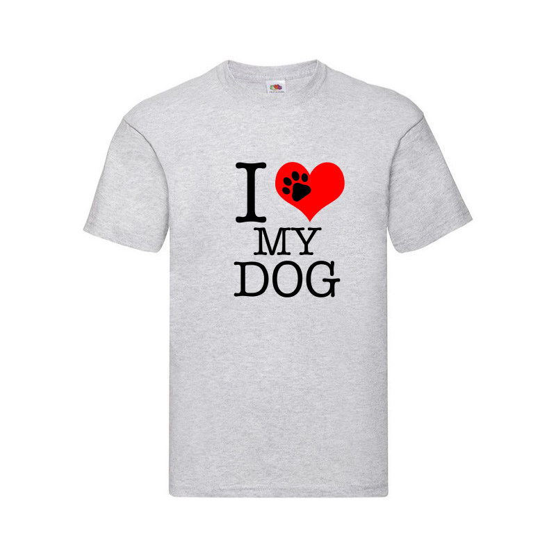 camiseta-i-love-my-dog-gris