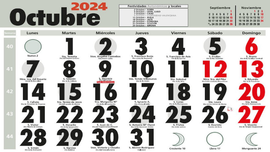 ¿Qué nos cuenta hoy el calendario? - Paydi