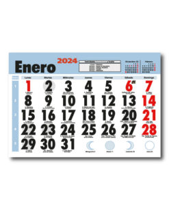 Faldilla Calendarios 330 Mensual