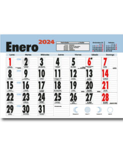 Faldilla Calendarios 435 Mensual Notas