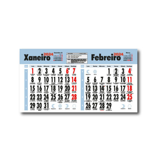 Faldilla calendario 335 bimensual