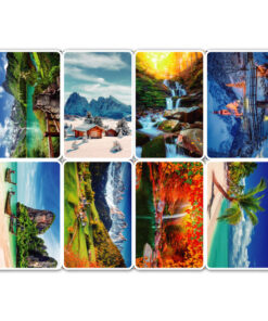 Calendario tarjeta x8 paisajes