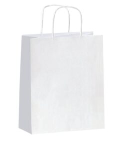 bolsa blanca 5484 - 25+11x31cm.