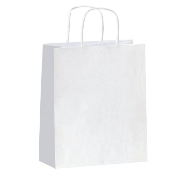 bolsa blanca 5484 - 25+11x31cm.