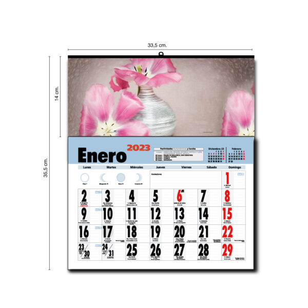 calendario-33,5-cm-flores